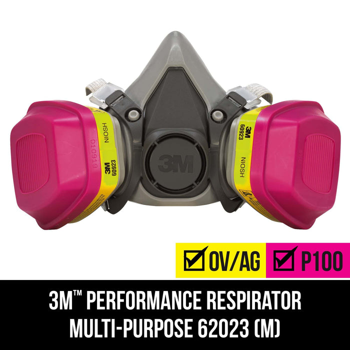 3M Performance Multi-Purpose Respirator 62023P1-DC, 1 each/pack