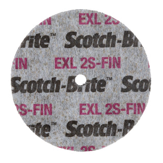 Scotch-Brite EXL Unitized Wheel, XL-UW, 2S Fine, 3 in x 3/8 in x 1/4in