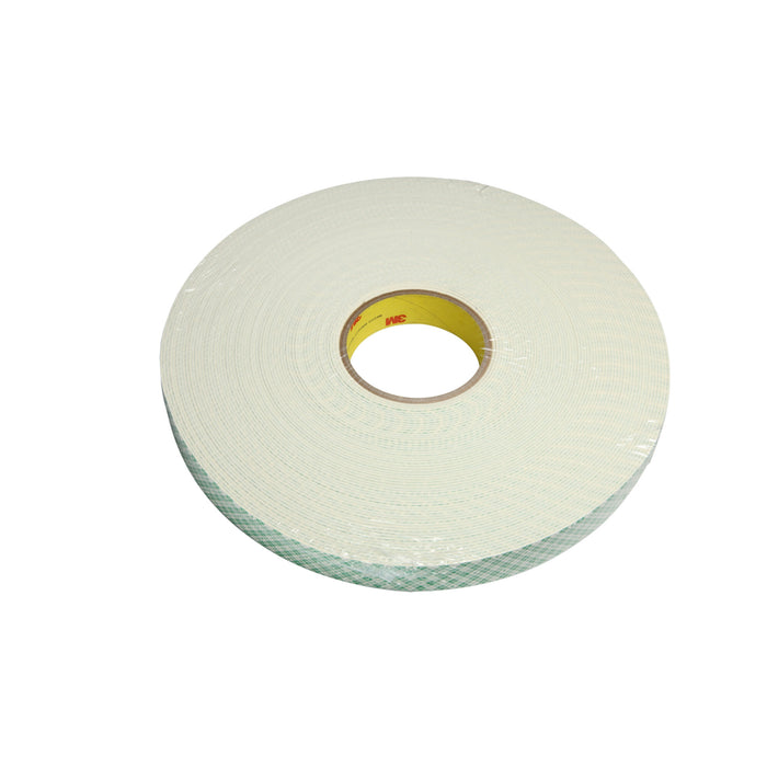 3M Urethane Foam Tape 4116, Natural, 1/2 in x 36 yd, 62 mil