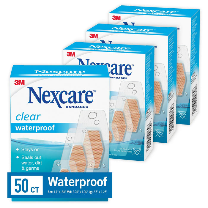 Nexcare Waterproof Bandages 432-50-3, Assorted 50 ct
