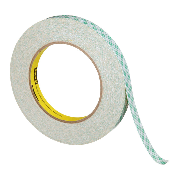 3M Double Coated Paper Tape 410M, Natural, 1/4 in x 36 yd, 5 mil