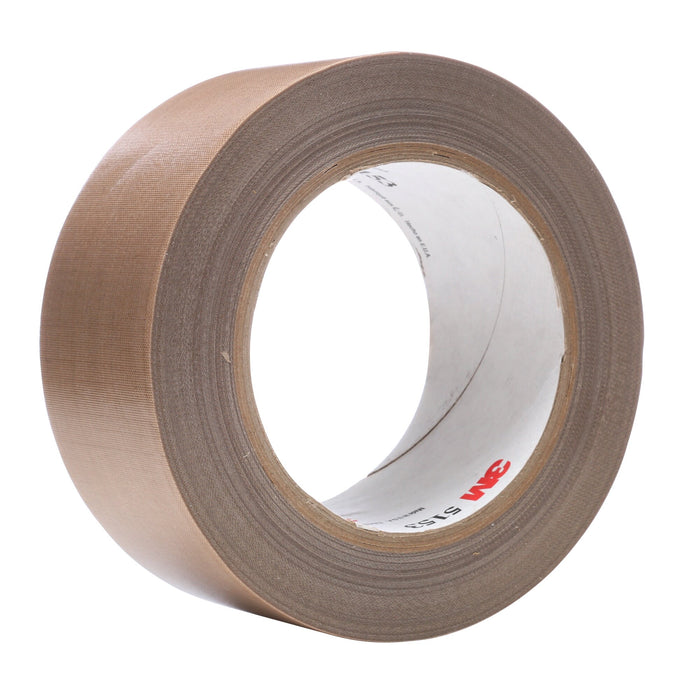 3M General Purpose PTFE Glass Cloth Tape 5153, Light Brown, 19 1/2 in x72 yd