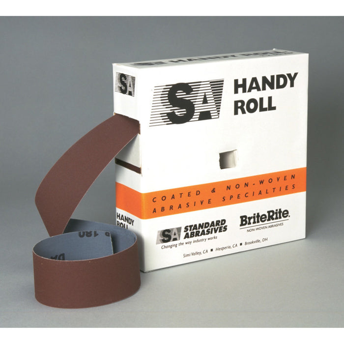 Standard Abrasives Aluminum Oxide Handy Roll, 713448, P150 J-weight, 2in x 50 yd