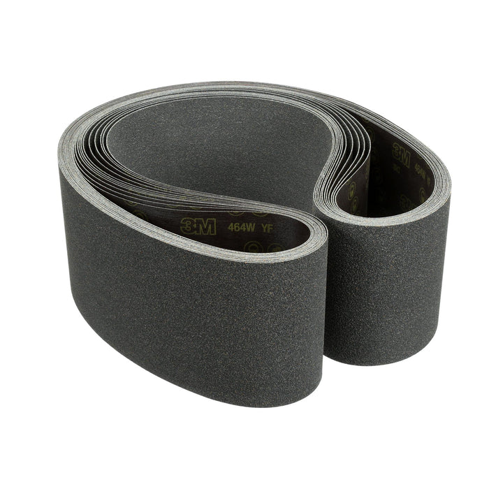 3M Cloth Belt 464W, 600 YF-weight, 9 in x 120 in, Film-lok,Single-flex,
10/Pac
