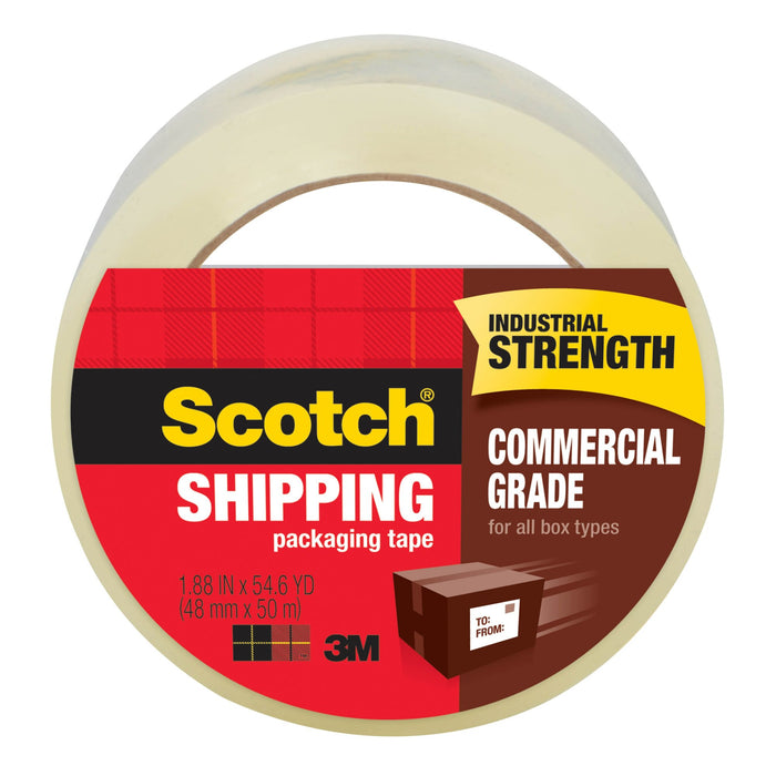 Scotch® Commercial Grade Shipping Packaging Tape 3750-CS48, 1.88 in x54.6 yd