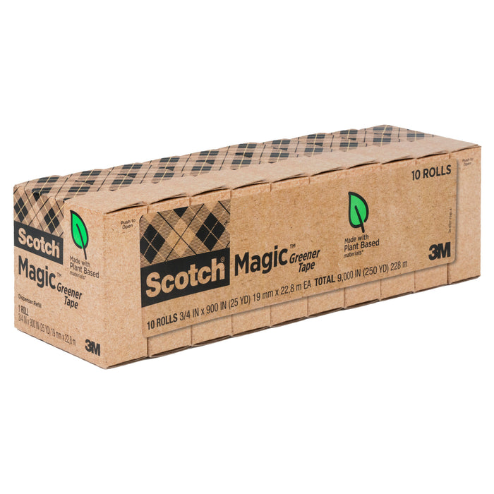 Scotch® Magic Greener Tape 812-10P, 3/4 in x 900 in (19 mm x 22.8 m)