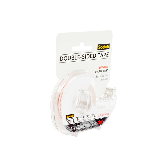 Scotch® Tape Double Sided Removable 2002-CFT, 1/2 in x 300 in