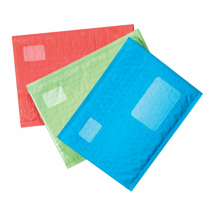 Scotch Color Plastic Bubble Mailers, 8914-CLR, 8.5 in x 11.25 in