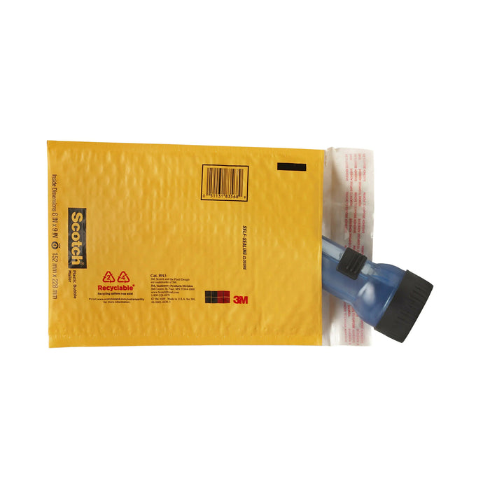 Scotch Poly Bubble Mailer 4-Pack, 8913-4, 6 in x 9.25 in Size #0