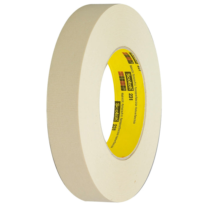 3M Paint Masking Tape 231/231A, Tan, 1.5 in x 60 yd