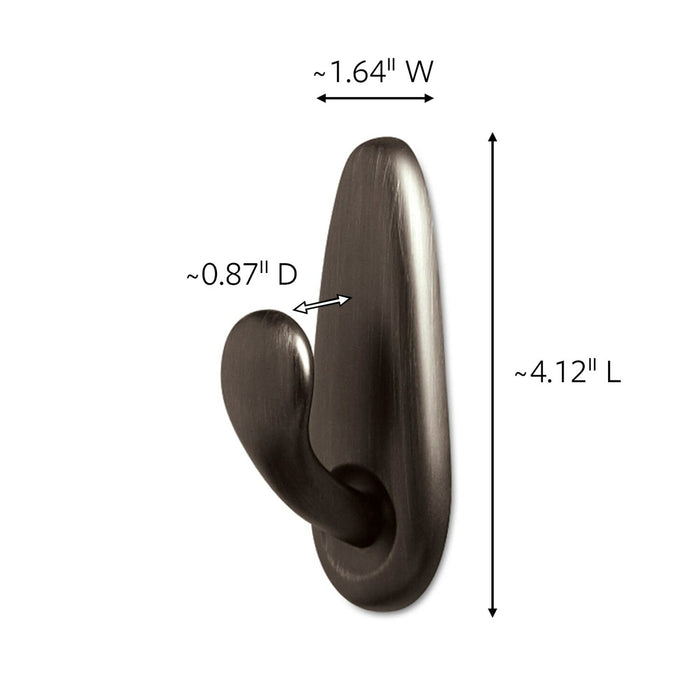 Command Outdoor Large Metal Hook, Oil Rubbed Bronze FC13-ORB-AWES