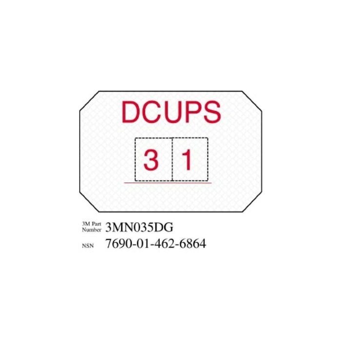 3M Diamond Grade Damage Control Sign 3MN035DG, "DCUPS", 8 in x 12 in