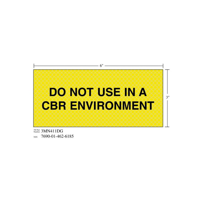 3M Diamond Grade Ventilation Sign 3MN411DG, "DO Not USE", 7 in x 3 inage