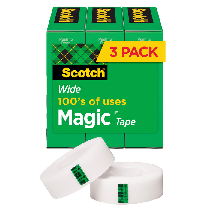 Scotch® Magic Tape 810S3, 3/4 in x 800 in 3-Pack