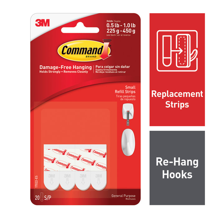 Command Small Refill Strips 17022-ES