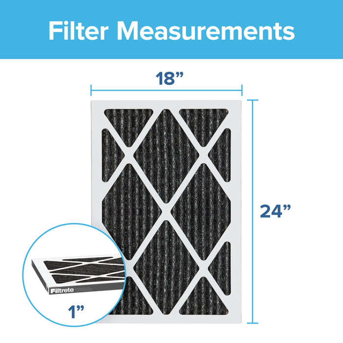 Filtrete Home Odor Reduction Filter HOME21-4, 18 in x 24 in x 1 in