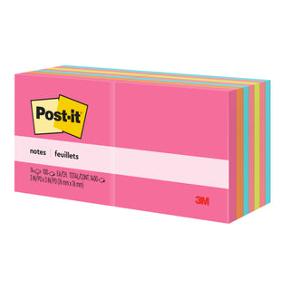 Post-it® Notes 654-14AN, 3 in x 3 in, Poptimistic Collection