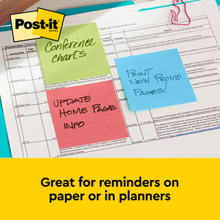 Post-it® Notes 654-14AN, 3 in x 3 in, Poptimistic Collection