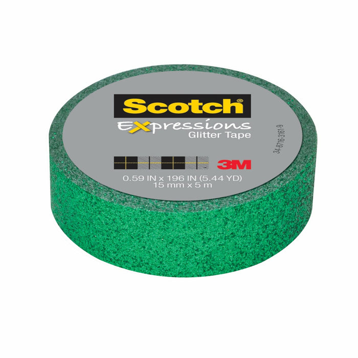 Scotch® Expressions Glitter Tape C514-GRN2