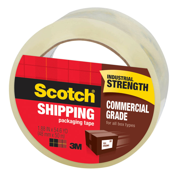 Scotch® Commercial Grade Shipping Packaging Tape 3750, 1.88 in x 54.6 yd