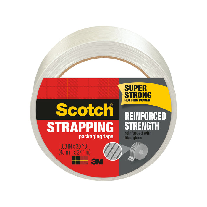Scotch® Reinforced Strength Shipping Strapping Tape 8950-30, 1.88 in x30 yd