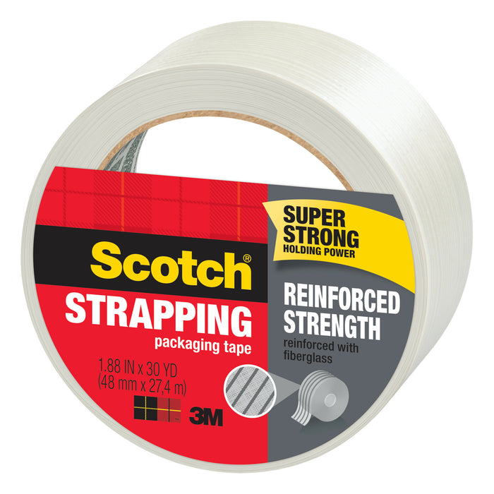 Scotch® Reinforced Strength Shipping Strapping Tape 8950-30, 1.88 in x30 yd