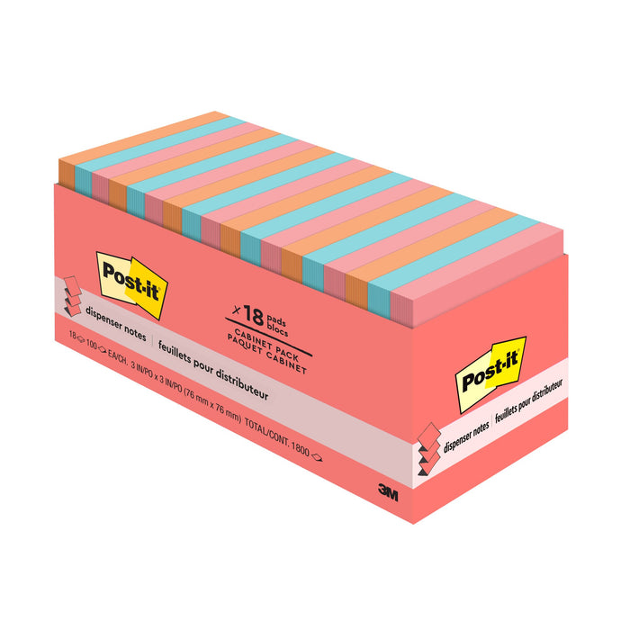 Post-it® Dispenser Pop-up Notes R330-18CTCP, 3 in x 3 in (76 mm x 76 mm)