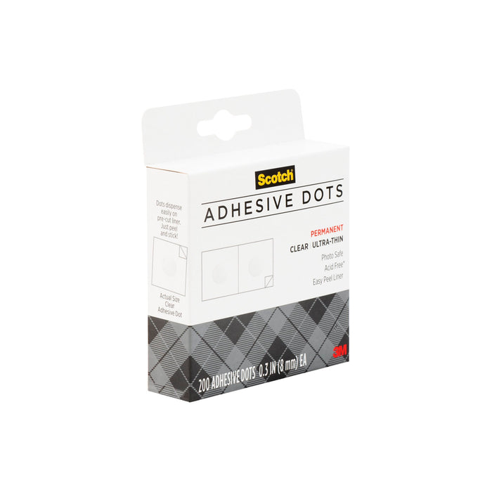 Scotch® Adhesive Dots 010-200UT-CFT, Clear