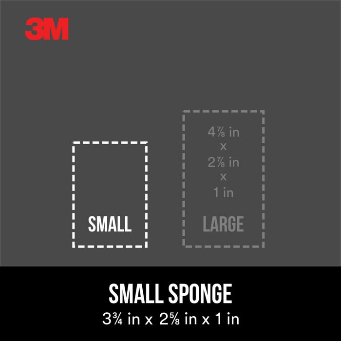 3M Drywall Sanding Sponge 19093, Dual Grit Block, 2 5/8 in x 3 3/4 in x 1 in