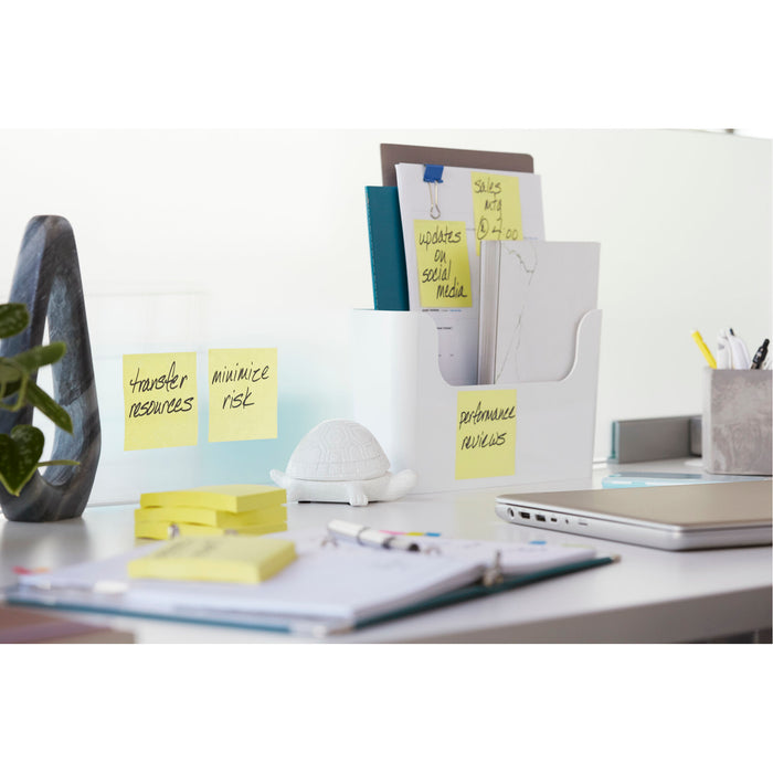 Post-it® Super Sticky Notes 3321-SSCY, 3 in x 3 in Canary Yellow 45 sh 3pds/pk
