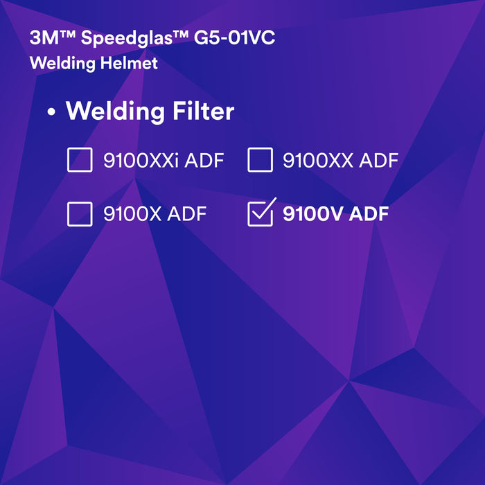 3M Speedglas 9100XXi Auto Darkening Filter 06-0000-30i, Shades 5,8-13