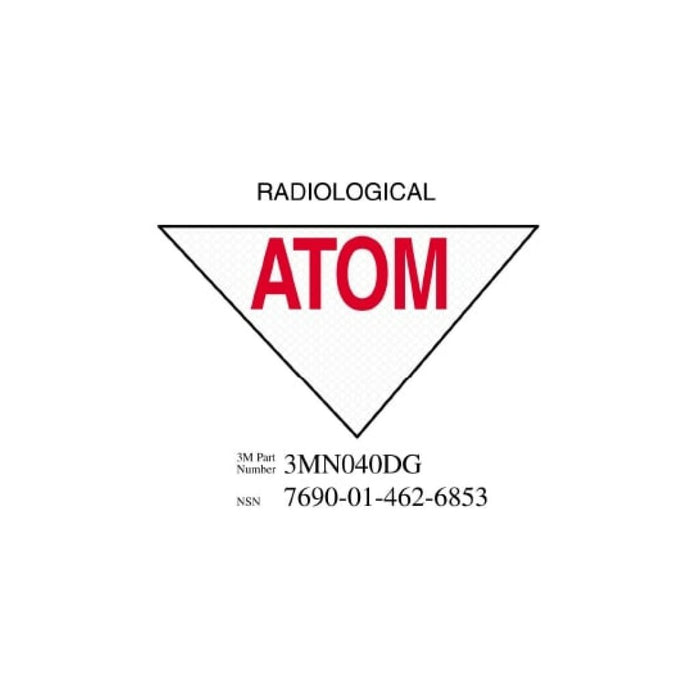 3M Diamond Grade Damage Control Sign 3MN040DG, "RADIOLOG", 11.5 in x 8inage