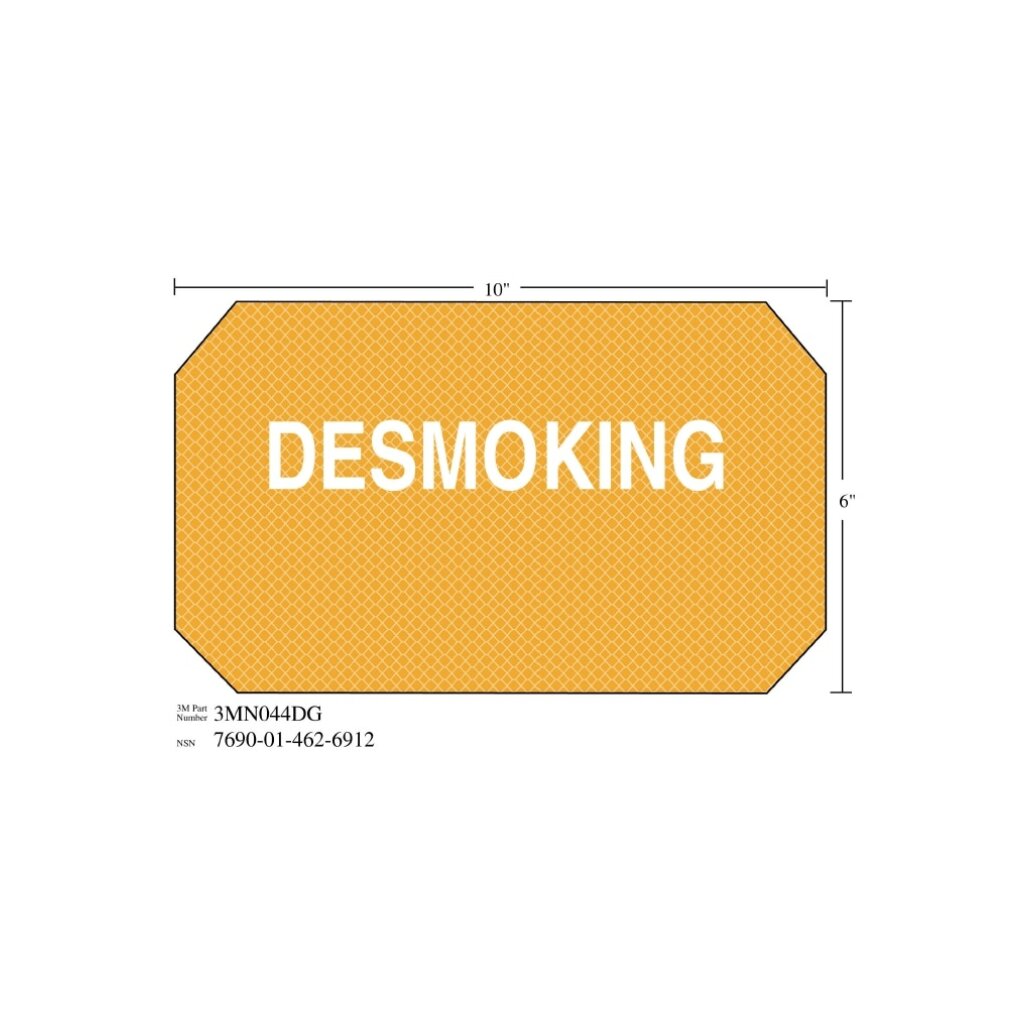 3M Diamond Grade Damage Control Sign 3MN044DG, 