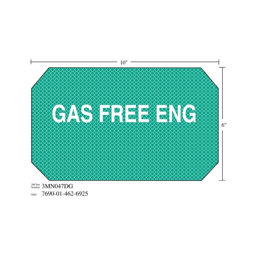 Damage Meter Sign 3M Diamond Grade Damage Control Sign 3MN047DG,