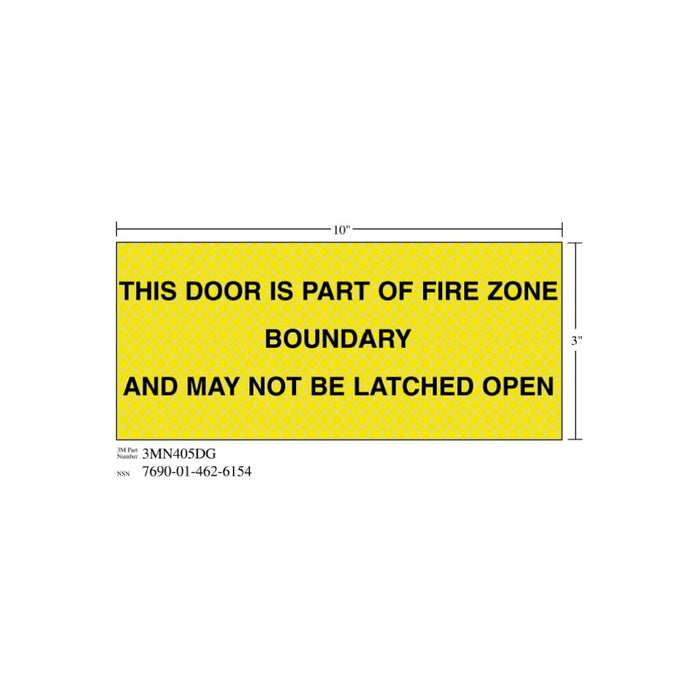 3M Diamond Grade Ventilation Sign 3MN405DG, "THIS…OPEN", 10 in x 3 inage