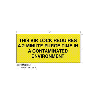 3M Diamond Grade Ventilation Sign 3MN409DG, "THIS…ENVIRON", 7 in x 3inage