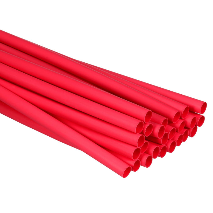 3M Thin-Wall Heat Shrink Tubing EPS-300, Adhesive-Lined, 1/2-48"-Red-75Pcs