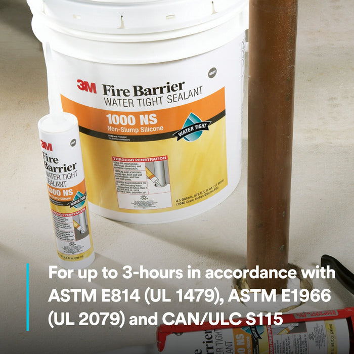 3M Fire Barrier Water Tight Sealant 1000 NS, Gray, 20 fl oz SausagePac