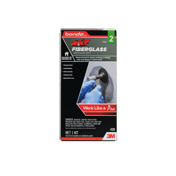 Bondo® Fiberglass Resin Repair Kit, 00420, 0.45 Pint