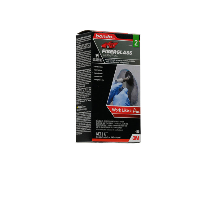 Bondo® Fiberglass Resin Repair Kit, 00420, 0.45 Pint