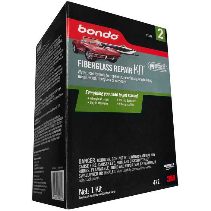Bondo® Fiberglass Resin Repair Kit, 00422, 0.9 Quart