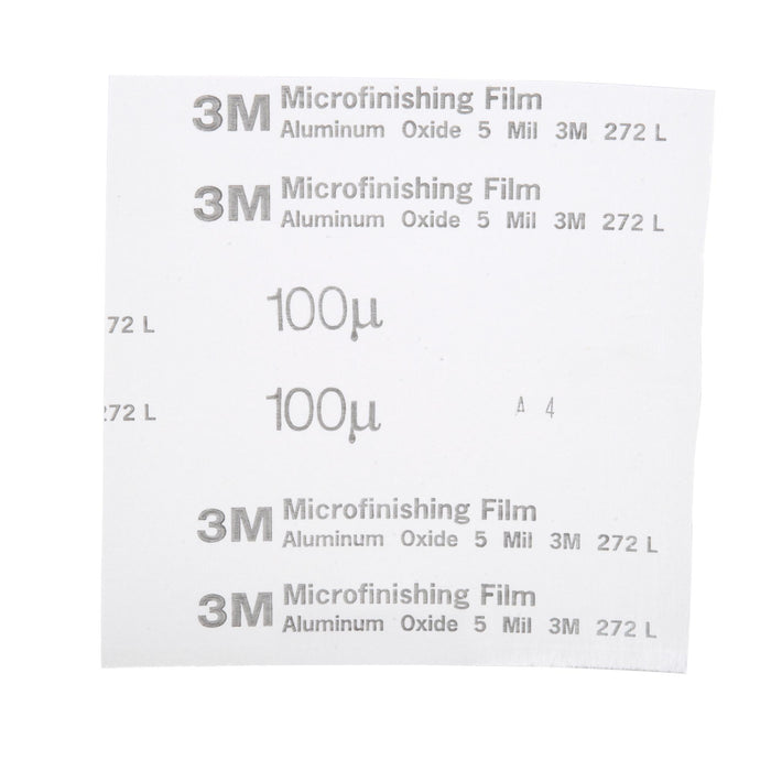 3M Microfinishing Film Belt 272L, 100 Mic, Type UK, 52 in x 75 in