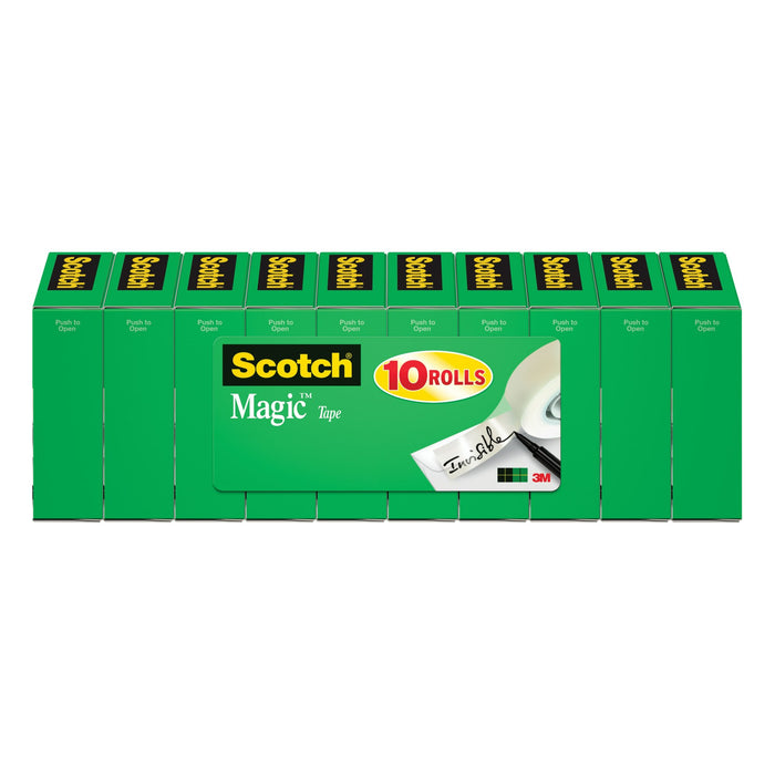 Scotch® Magic Tape 810S10, 3/4 in x 800 in, 10 pk