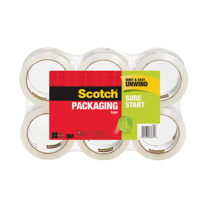 Scotch® Tough Grip Moving Packaging Tape, 3500-6 1.88 in x 54.6 yds