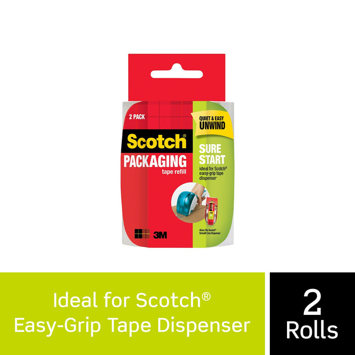 Scotch® Sure Start Shipping Packaging Tape DP-1000-RR-2, 1.88 in x 900in