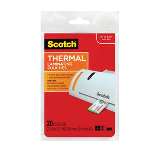 Scotch Thermal Pouches TP5851-20 Business Card 20 pack
