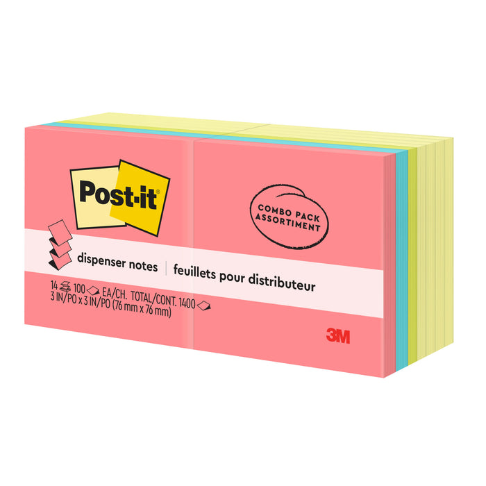 Post-it® Dispenser Pop-up Notes R330-14YWM, 3 in x 3 in, Canary Yellow