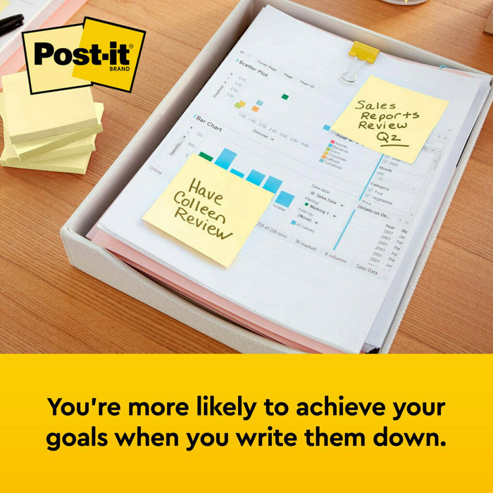 Post-it® Notes 654-14YWM, 3 in x 3 in (76 mm x 76 mm). Poptimistic Collection