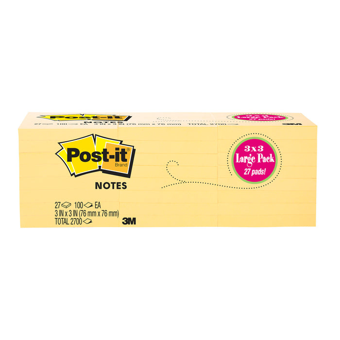 Post-it® Notes 654-2700-YW
