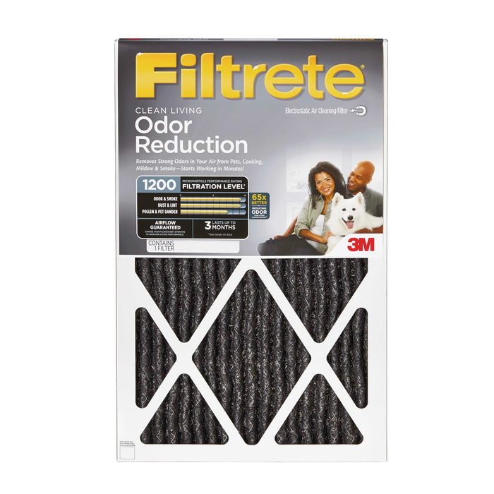 Filtrete Home Odor Reduction Filter HOME22-4, 20 in x 30 in x 1 in